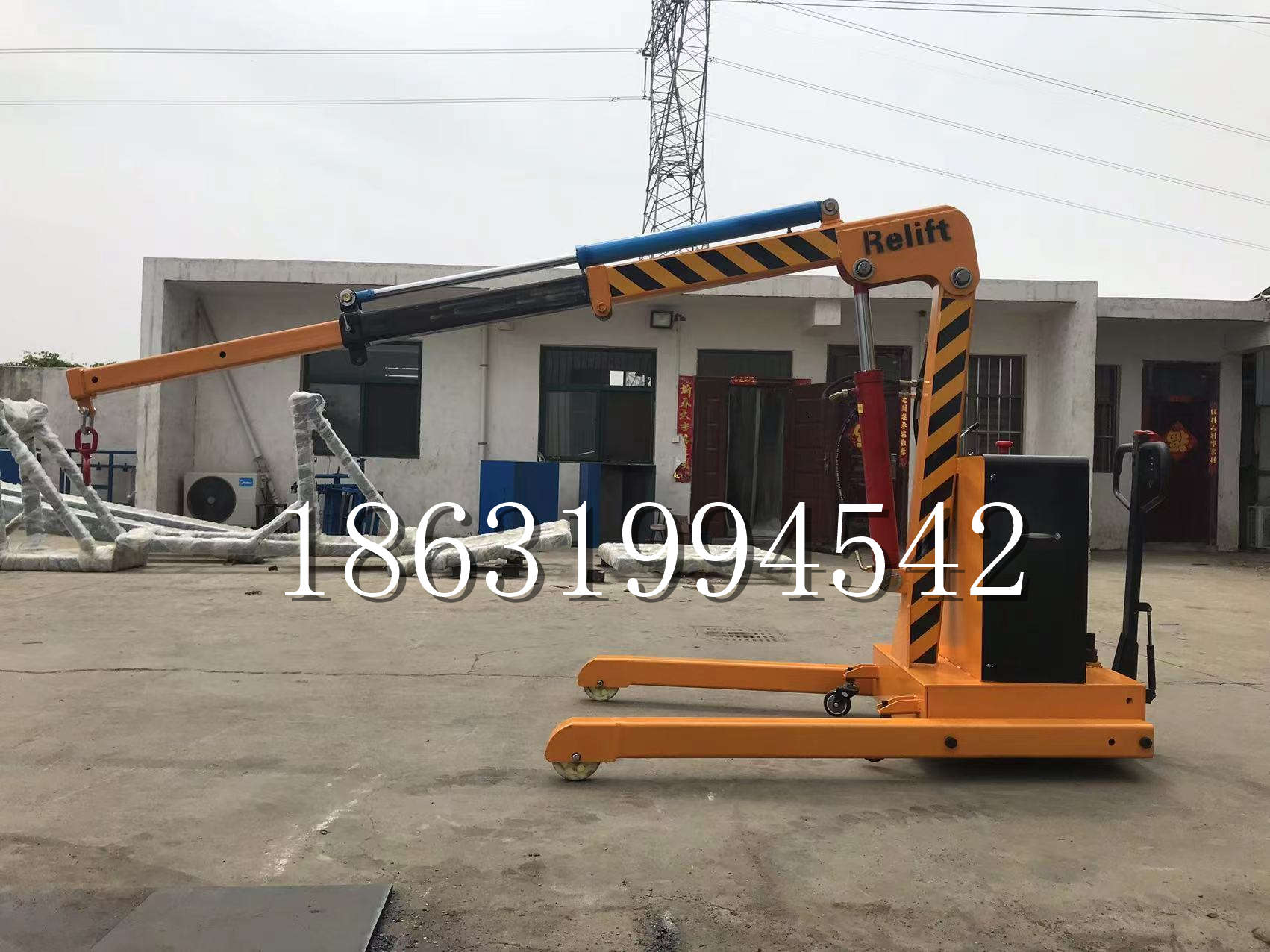 丛台区久征定做3吨三轮随车吊 农用园林绿化移树吊 平板工程用小吊机